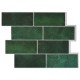 Metrócsempe 10 pcs sötétzöld 29 x 21 cm poliuretán és pet
