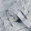 3d kő tapéta világosszürke 10 x 0,53 m nem szőtt szövet
