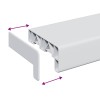 Ablakpárkány fehér 100 x 15 x 4,5 cm pvc