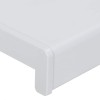 Ablakpárkány fehér 120 x 30 x 4,5 cm pvc
