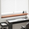 Ablakpárkány barna fa 140 x 25 x 4,5 cm pvc