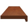 Ablakpárkány barna fa 140 x 25 x 4,5 cm pvc