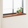 Ablakpárkány barna fa 140 x 35 x 4,5 cm pvc