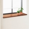 Ablakpárkány barna fa 140 x 50 x 4,5 cm pvc