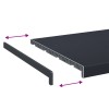 Ablakpárkány antracit fa erezettel 100 x 40 x 4,5 cm pvc
