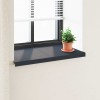 Ablakpárkány antracit fa erezettel 100 x 50 x 4,5 cm pvc