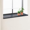 Ablakpárkány antracit fa erezettel 120 x 50 x 4,5 cm pvc