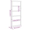 Istállóajtó viaszbarna 100 x 2,5 x 208 cm tömör fenyőfa