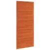 Istállóajtó viaszbarna 80 x 2,5 x 208 cm tömör fenyőfa
