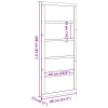 Istállóajtó viaszbarna 80 x 2,5 x 208 cm tömör fenyőfa