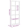Istállóajtó viaszbarna 100 x 2,5 x 208 cm tömör fenyőfa