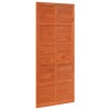Istállóajtó viaszbarna 90 x 2,5 x 208 cm tömör fenyőfa