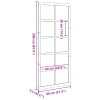 Istállóajtó viaszbarna 80 x 2,5 x 208 cm tömör fenyőfa