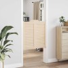 Lengő ajtók 2 pcs természetes tömör fenyőfa