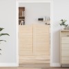 Lengő ajtók természetes 100 x 50 cm tömör fenyőfa