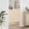 Lengő ajtók természetes 100 x 50 cm tömör fenyőfa