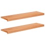 Ablakpárkányok 2 db lakkozott 90 x 25 x 2 cm tömör bükkfa