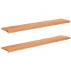 Ablakpárkányok 2 db lakkozott 160 x 30 x 2 cm tömör bükkfa