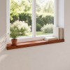 Ablakpárkányok 2 db barna 70 x 20 x 2 cm tömör bükkfa