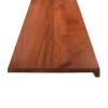 Ablakpárkányok 2 db barna 140 x 20 x 2 cm tömör bükkfa