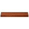 Ablakpárkányok 2 db barna 70 x 25 x 2 cm tömör bükkfa