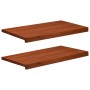 Ablakpárkányok 2 db barna 70 x 40 x 2 cm tömör bükkfa