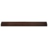 Ablakpárkányok 2 db sötét barna 90 x 15 x 2 cm tömör bükkfa