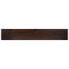 Ablakpárkányok 2 db sötét barna 90 x 15 x 2 cm tömör bükkfa