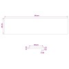 Ablakpárkányok 2 db sötét barna 80x 20 x 2 cm tömör bükkfa