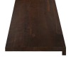 Ablakpárkányok 2 db sötét barna 120 x 20 x 2 cm tömör bükkfa