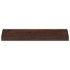Ablakpárkányok 2 db sötét barna 80x 25 x 2 cm tömör bükkfa