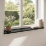Ablakpárkányok 2 db fekete 70 x 40 x 2 cm tömör bükkfa