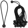 Rugós kötél golyókkal 100 db fekete 4 mm x 22 cm polipropilén