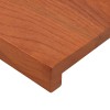 Ablakpárkányok 2 db barna 70 x 15 x 2 cm tömör tölgyfa