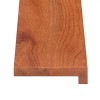 Ablakpárkányok 2 db barna 100 x 40 x 2 cm tömör tölgyfa