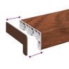 Ablakpárkány barna fa 160 x 10 x 4,5 cm pvc