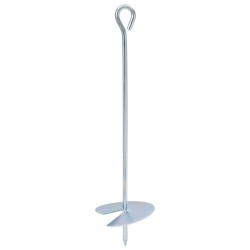 Földi horgony 2 pcs ezüst ø10 x 40 cm galvanizált fém