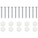 Földi horgony 10 pcs ezüst ø10 x 50 cm galvanizált fém
