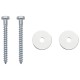 Földi horgony 2 pcs ezüst ø10 x 60 cm galvanizált fém