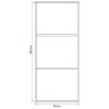 Csúszó ajtó 90 x 205 cm edzett üveg és alumínium