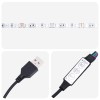 Led-es kandalló füstös tölgy 95 x 42,5 x 60 cm szerelt fa