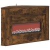 Led-es kandalló füstös tölgy 95 x 42,5 x 60 cm szerelt fa