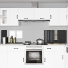 Konyhai hátfal 2 pcs sötétszürke 120 x 50 cm edzett üveg