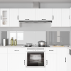 Konyhai hátfal 2 pcs világosszürke 120 x 50 cm edzett üveg