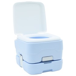 Kemping wc hordozható kék 10l friss víz és 10l hulladék tartály