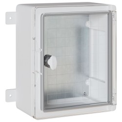Vezérlőszekrény ip65 vízálló szürke 25x13x30 cm abs műanyag