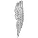 Angyalszárny szobor ezüst gyanta 31 x 5 x 91 cm művészi
