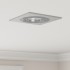 Beépített spotlámpák 12 db négyzet gu10 ezüst 91x91 mm