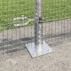 Horganyzott drótkerítés 13 flancos oszloppal 0.4x50 m