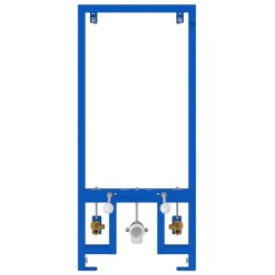 Fürdőszobai kiegészítő kivehető kék fém, műanyag 50 x 17.5 x 136 cm